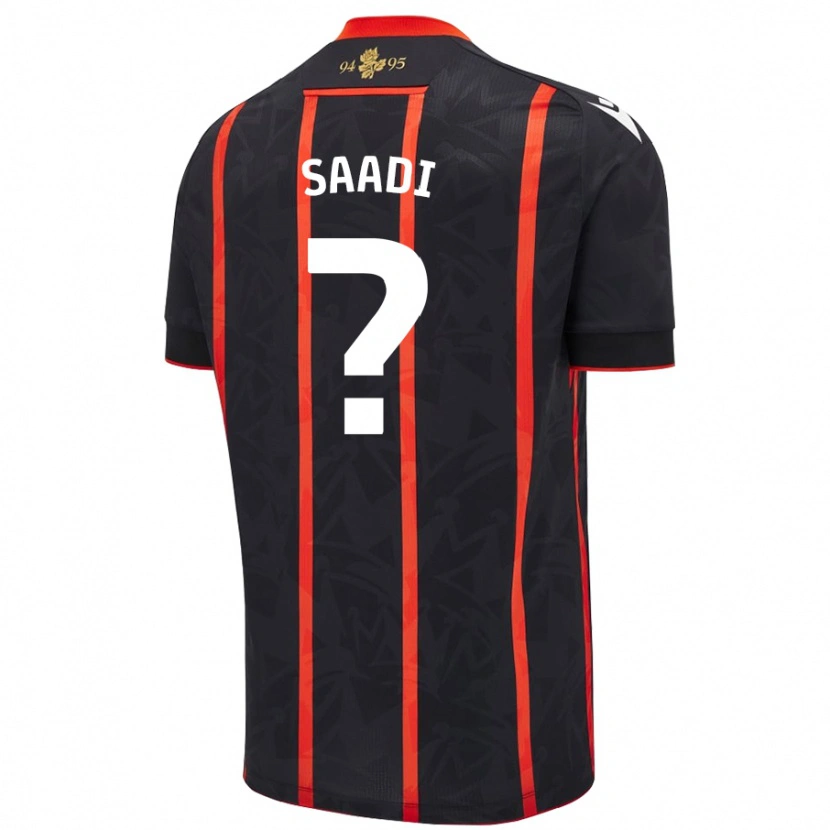 Danxen Kid Jalil Saadi #0 Black Red Away Jersey 2024/25 T-Shirt