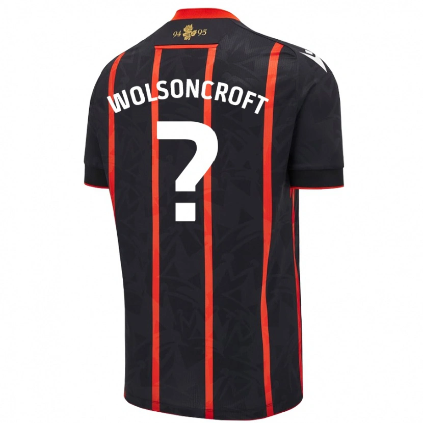 Danxen Kid Blake Wolsoncroft #0 Black Red Away Jersey 2024/25 T-Shirt