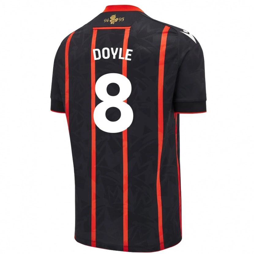 Danxen Kid Emma Doyle #8 Black Red Away Jersey 2024/25 T-Shirt