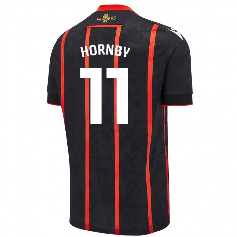 Danxen Kid Megan Hornby #11 Black Red Away Jersey 2024/25 T-Shirt