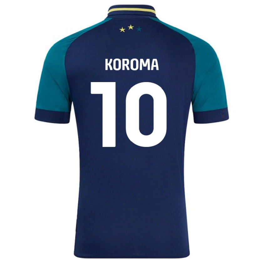 Danxen Kid Josh Koroma #10 Navy Dark Green Away Jersey 2024/25 T-Shirt