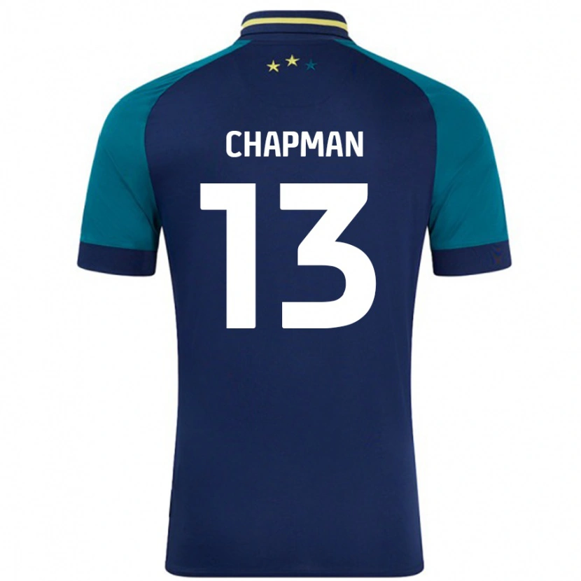 Danxen Kid Jacob Chapman #13 Navy Dark Green Away Jersey 2024/25 T-Shirt