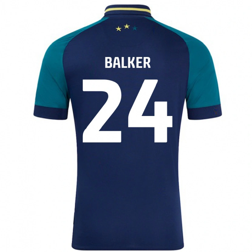 Danxen Kid Radinio Balker #24 Navy Dark Green Away Jersey 2024/25 T-Shirt