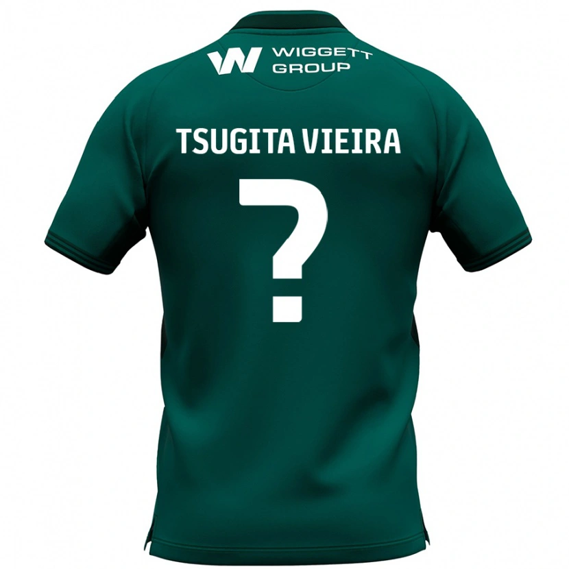 Danxen Kid Sacha Tsugita Vieira #0 Green Away Jersey 2024/25 T-Shirt