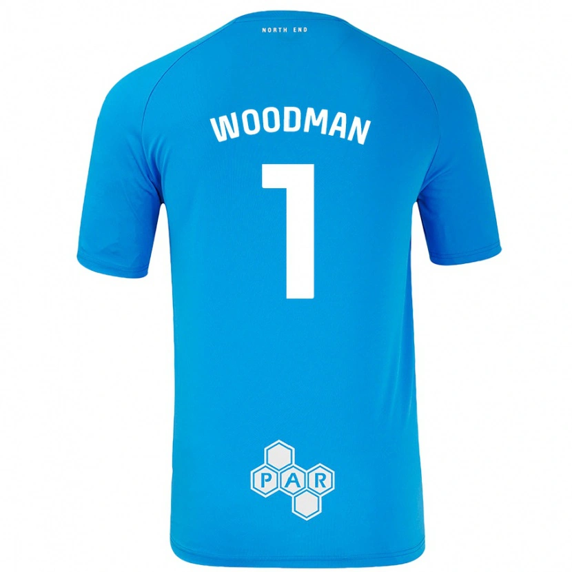 Danxen Kid Freddie Woodman #1 Sky Blue Away Jersey 2024/25 T-Shirt