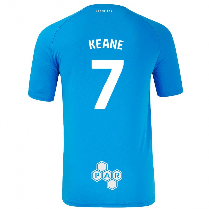Danxen Kid Will Keane #7 Sky Blue Away Jersey 2024/25 T-Shirt