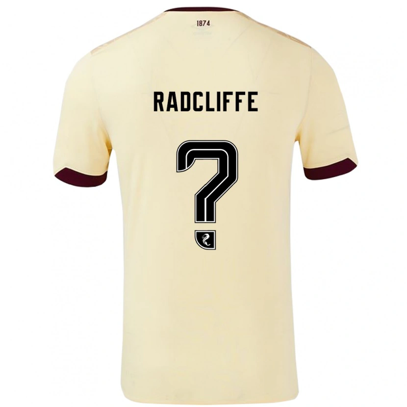 Danxen Kid Josh Radcliffe #0 Cream Burgundy Away Jersey 2024/25 T-Shirt