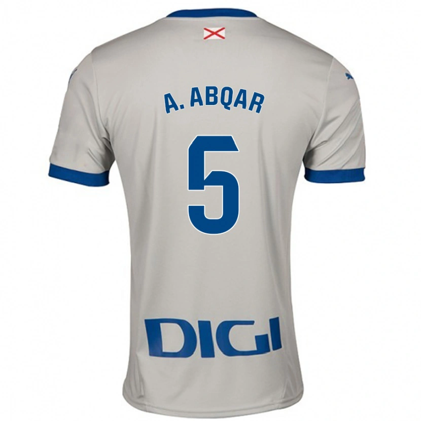 Danxen Kid Abdel Abqar #5 Light Gray Away Jersey 2024/25 T-Shirt
