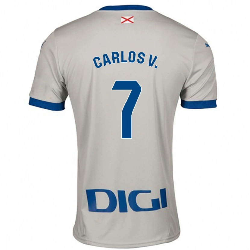 Danxen Kid Carlos Vicente #7 Light Gray Away Jersey 2024/25 T-Shirt