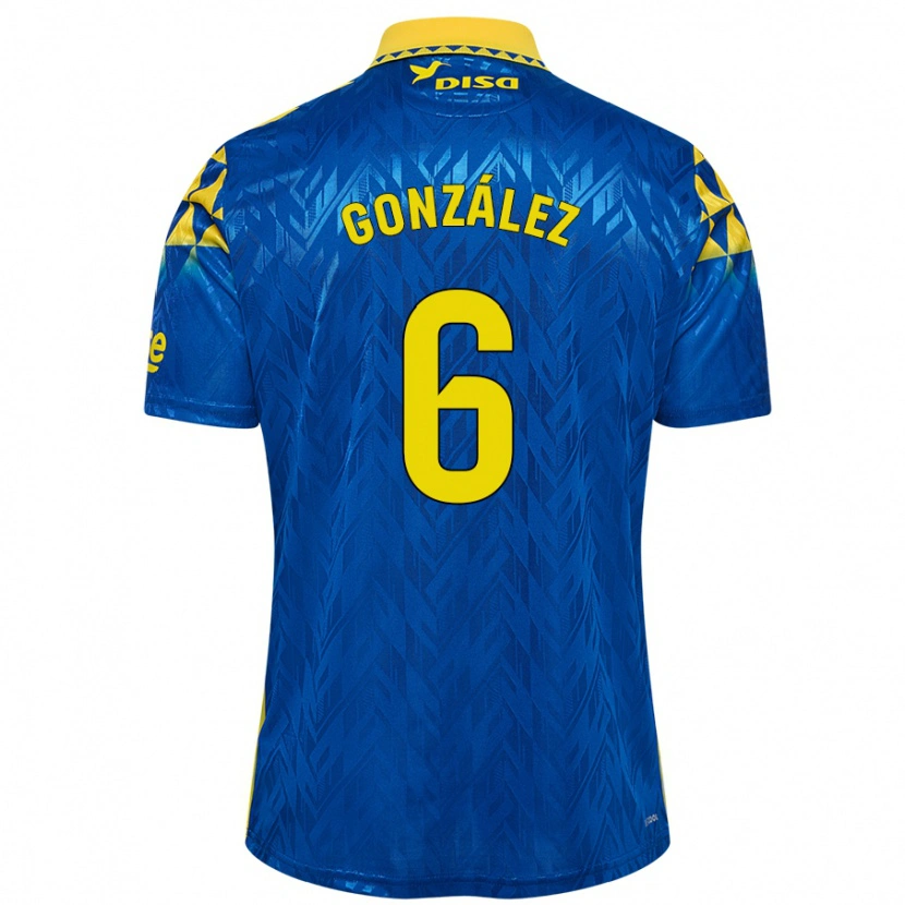 Danxen Kid Fabio González #6 Blue Yellow Away Jersey 2024/25 T-Shirt