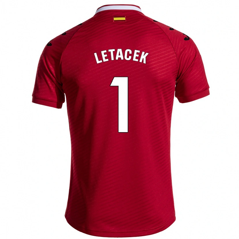 Danxen Kid Jiri Letacek #1 Dark Red Away Jersey 2024/25 T-Shirt