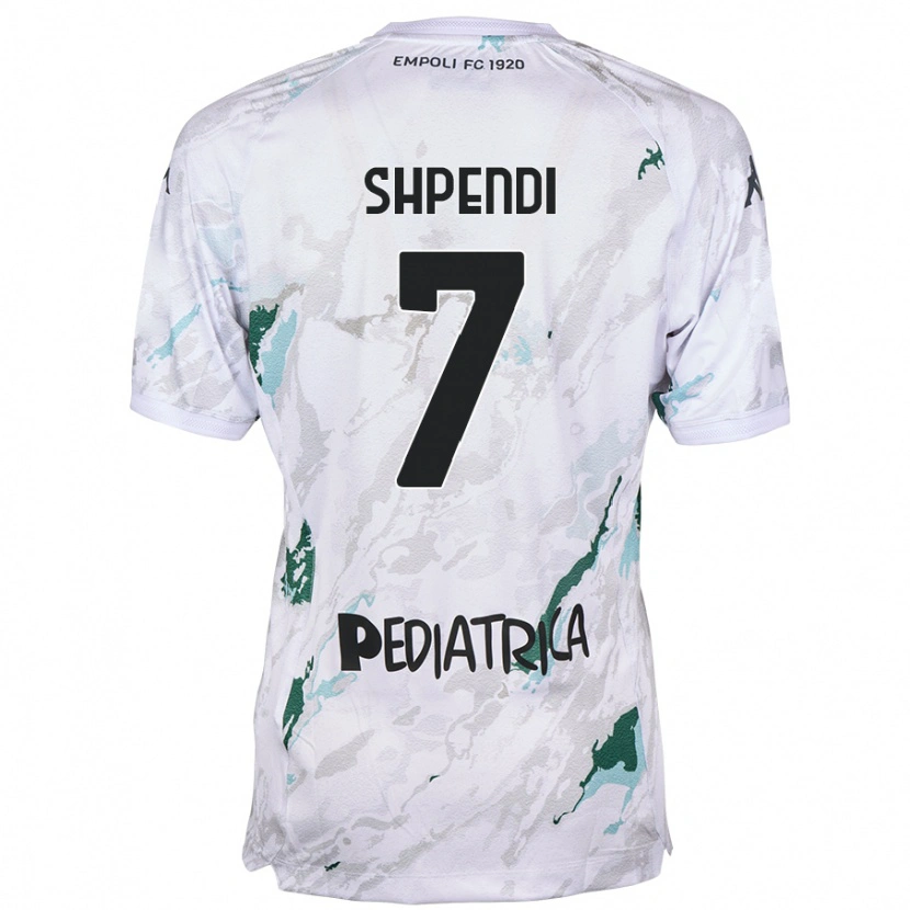 Danxen Kid Stiven Shpendi #7 Grey Away Jersey 2024/25 T-Shirt