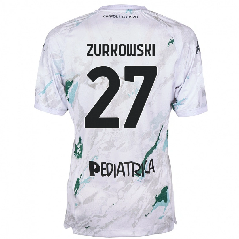 Danxen Kid Szymon Żurkowski #27 Grey Away Jersey 2024/25 T-Shirt
