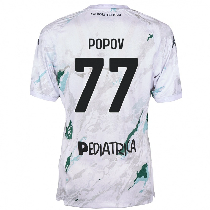 Danxen Kid Bogdan Popov #77 Grey Away Jersey 2024/25 T-Shirt
