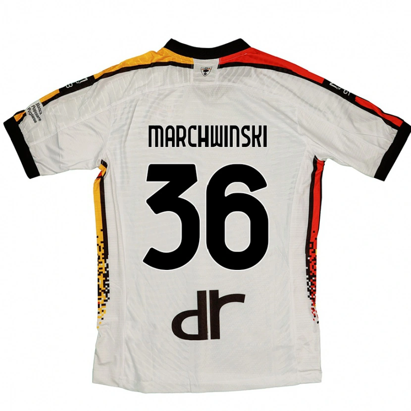Danxen Kid Filip Marchwinski #36 White Black Away Jersey 2024/25 T-Shirt