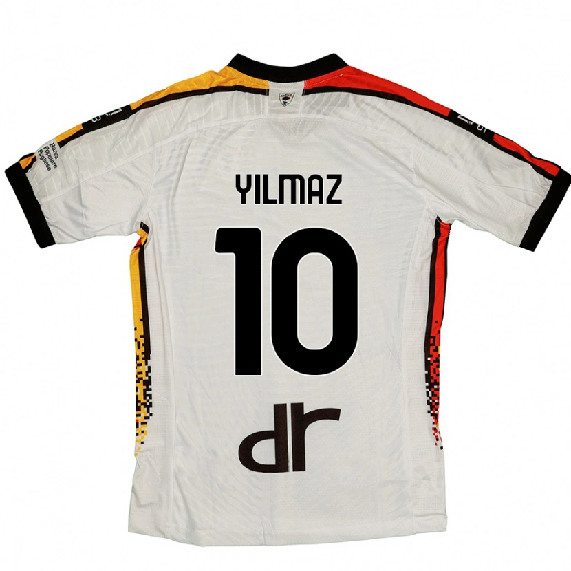 Danxen Kid Enes Yilmaz #10 White Black Away Jersey 2024/25 T-Shirt