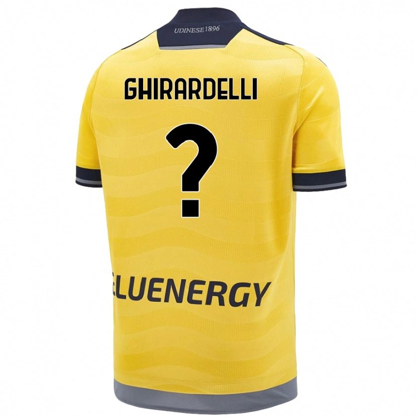 Danxen Kid Davide Ghirardelli #0 Golden Away Jersey 2024/25 T-Shirt