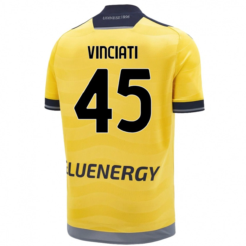 Danxen Kid Giulio Vinciati #45 Golden Away Jersey 2024/25 T-Shirt