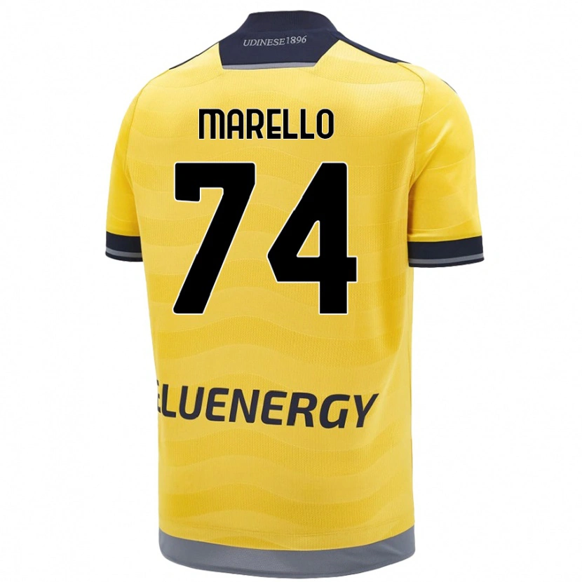 Danxen Kid Mattia Marello #74 Golden Away Jersey 2024/25 T-Shirt
