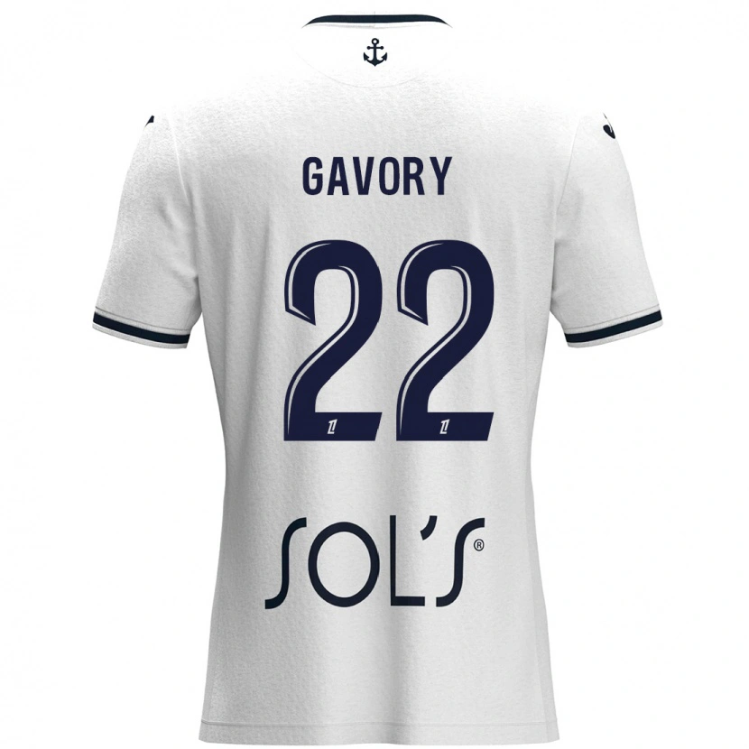 Danxen Kid Christy Gavory #22 White Dark Blue Away Jersey 2024/25 T-Shirt