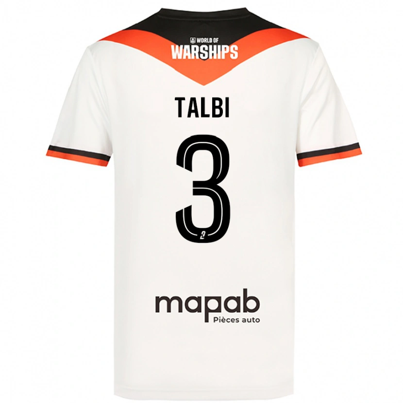 Danxen Kid Montassar Talbi #3 White Away Jersey 2024/25 T-Shirt