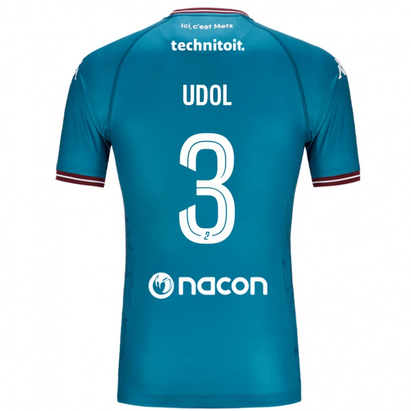 Danxen Kid Matthieu Udol #3 Bleu Petrole Away Jersey 2024/25 T-Shirt