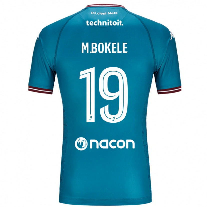 Danxen Kid Morgan Bokele #19 Bleu Petrole Away Jersey 2024/25 T-Shirt