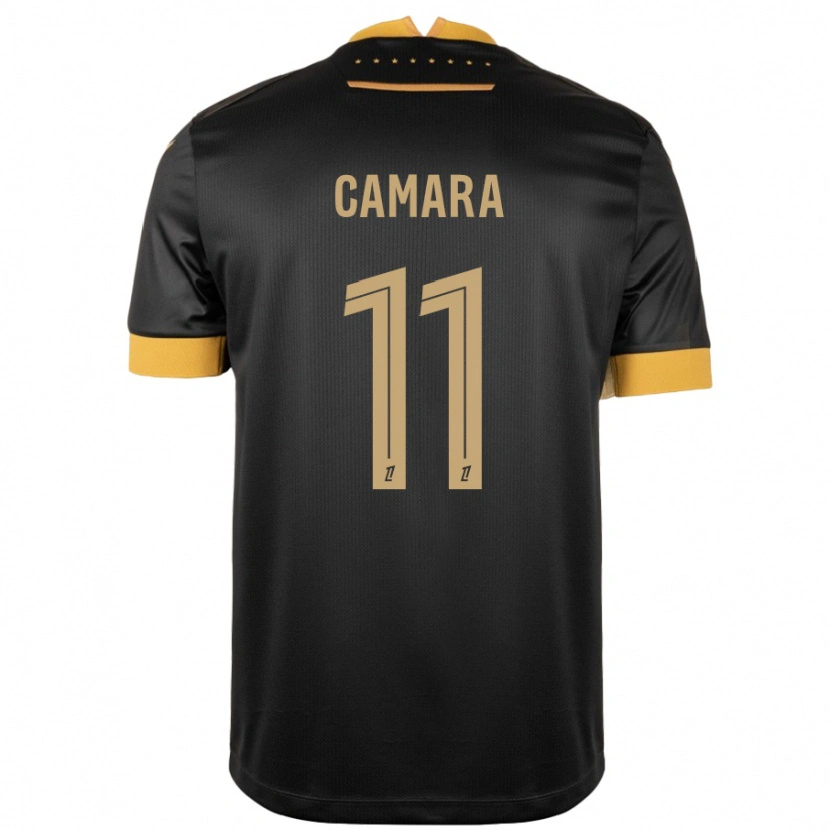 Danxen Kid Aboubacar Camara #11 Black Brown Away Jersey 2024/25 T-Shirt