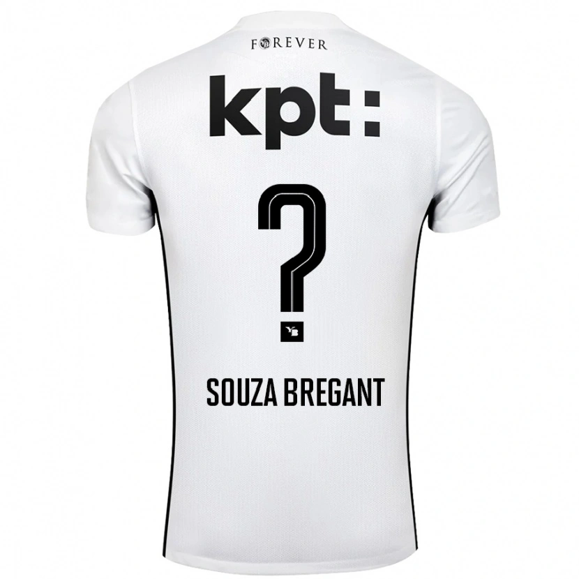 Danxen Kid Pietro Souza Bregant #0 White Black Away Jersey 2024/25 T-Shirt