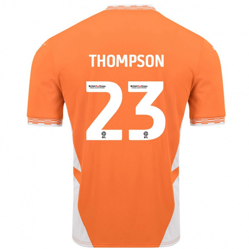 Danxen Men Dominic Thompson #23 Orange White Home Jersey 2024/25 T-Shirt