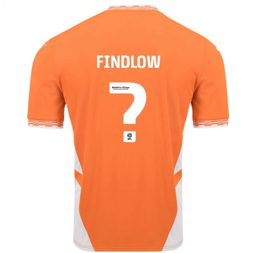 Danxen Men Luke Findlow #0 Orange White Home Jersey 2024/25 T-Shirt