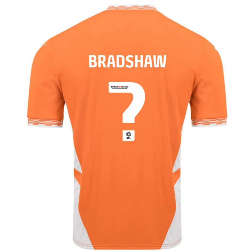 Danxen Men Ashleigh Bradshaw #0 Orange White Home Jersey 2024/25 T-Shirt