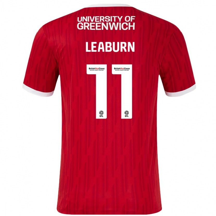 Danxen Men Miles Leaburn #11 Red White Home Jersey 2024/25 T-Shirt