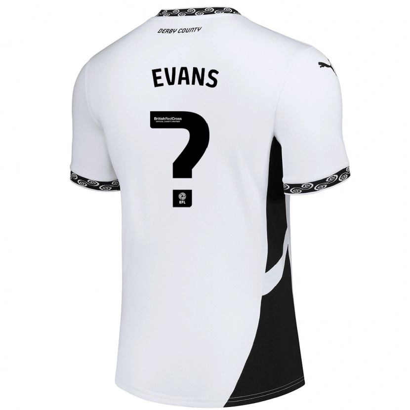 Danxen Men Harry Evans #0 White Black Home Jersey 2024/25 T-Shirt