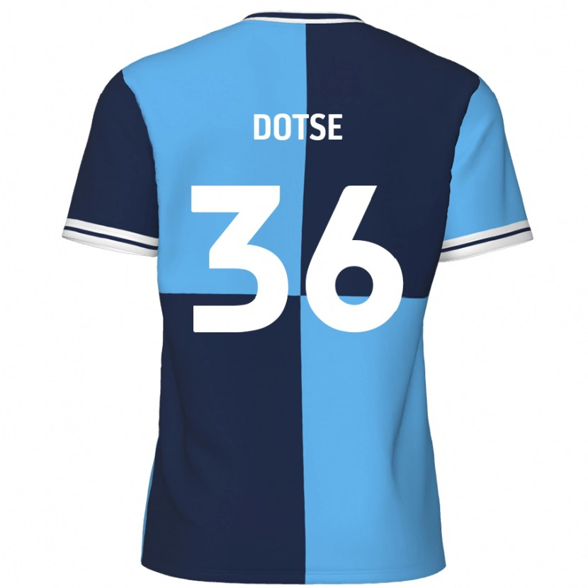 Danxen Men Jahiem Dotse #36 Sky Blue Dark Blue Home Jersey 2024/25 T-Shirt