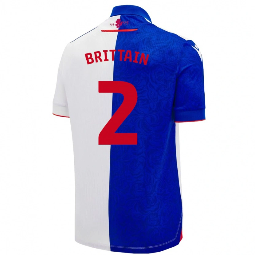 Danxen Men Callum Brittain #2 Sky Blue White Home Jersey 2024/25 T-Shirt