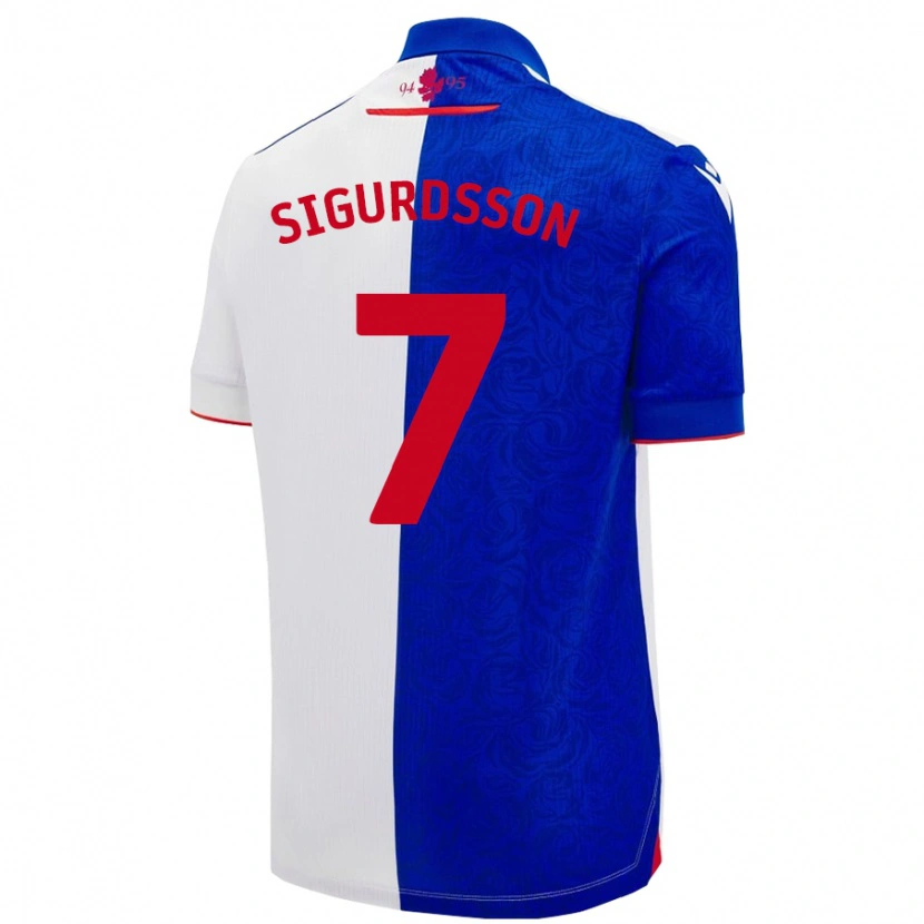 Danxen Men Arnór Sigurdsson #7 Sky Blue White Home Jersey 2024/25 T-Shirt