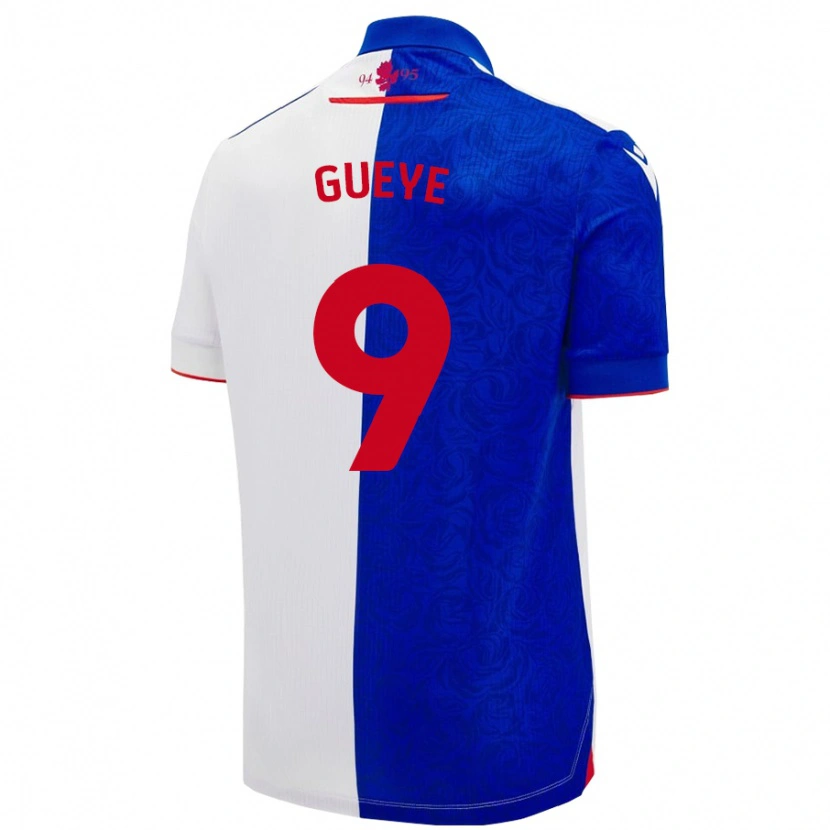 Danxen Men Makhtar Gueye #9 Sky Blue White Home Jersey 2024/25 T-Shirt