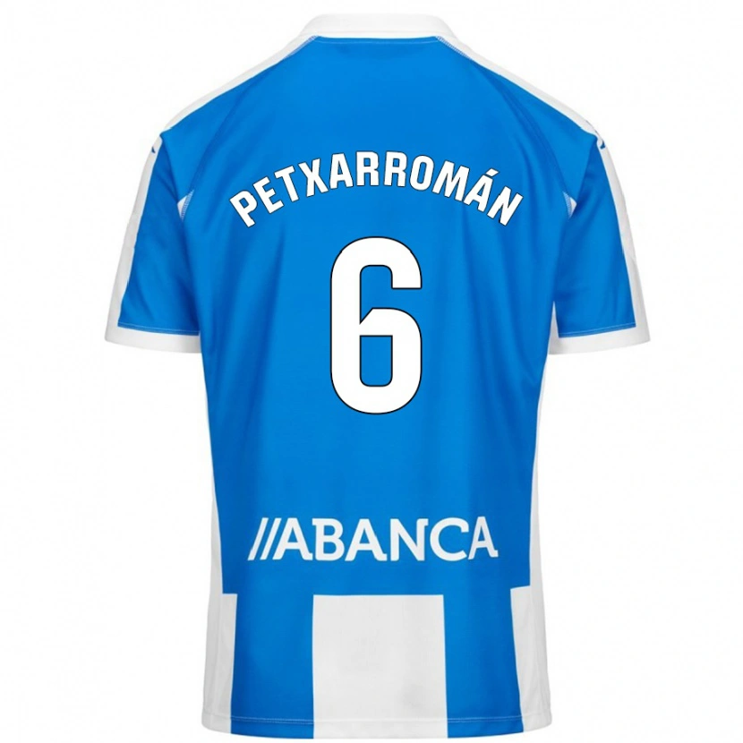 Danxen Men Álex Petxa #6 Blue White Home Jersey 2024/25 T-Shirt
