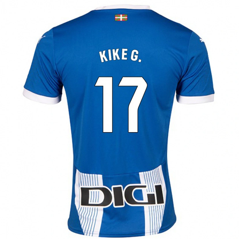 Danxen Men Kike García #17 Blue Home Jersey 2024/25 T-Shirt