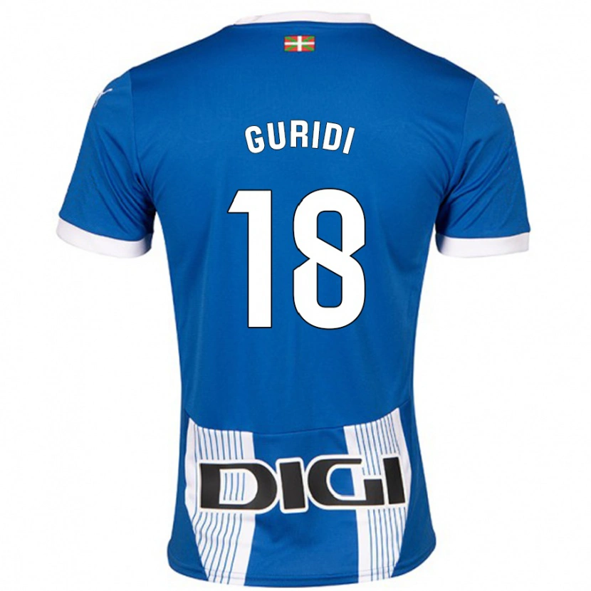 Danxen Men Jon Guridi #18 Blue Home Jersey 2024/25 T-Shirt