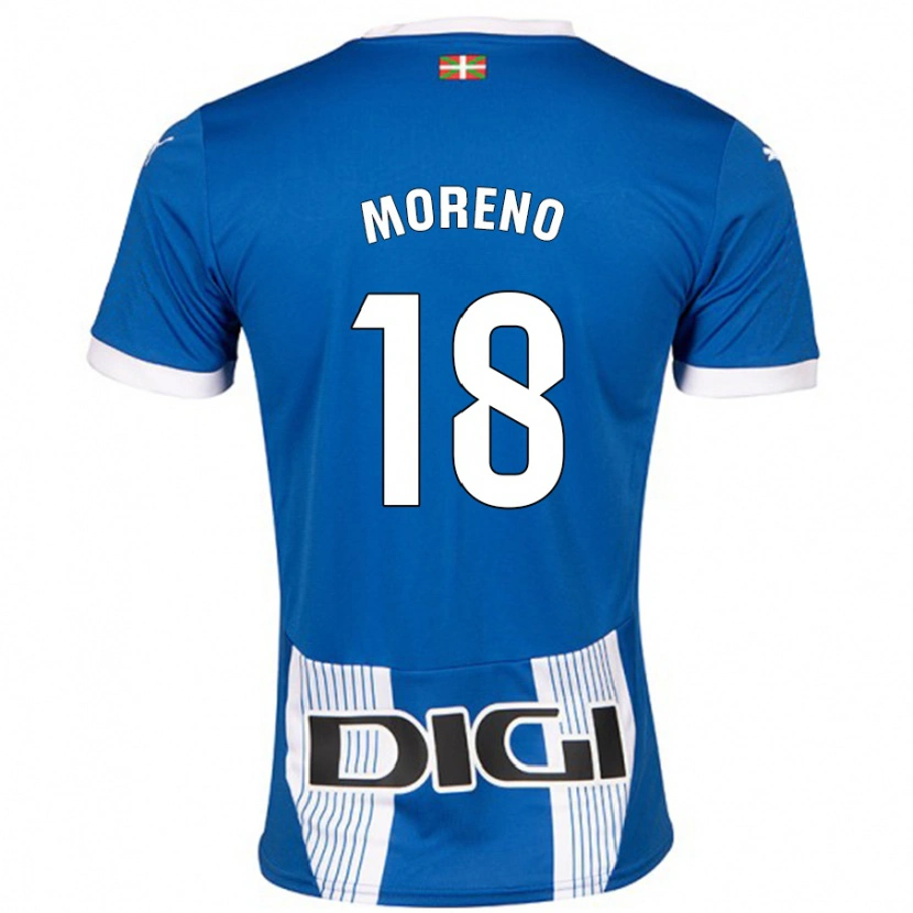 Danxen Men Laura Moreno #18 Blue Home Jersey 2024/25 T-Shirt