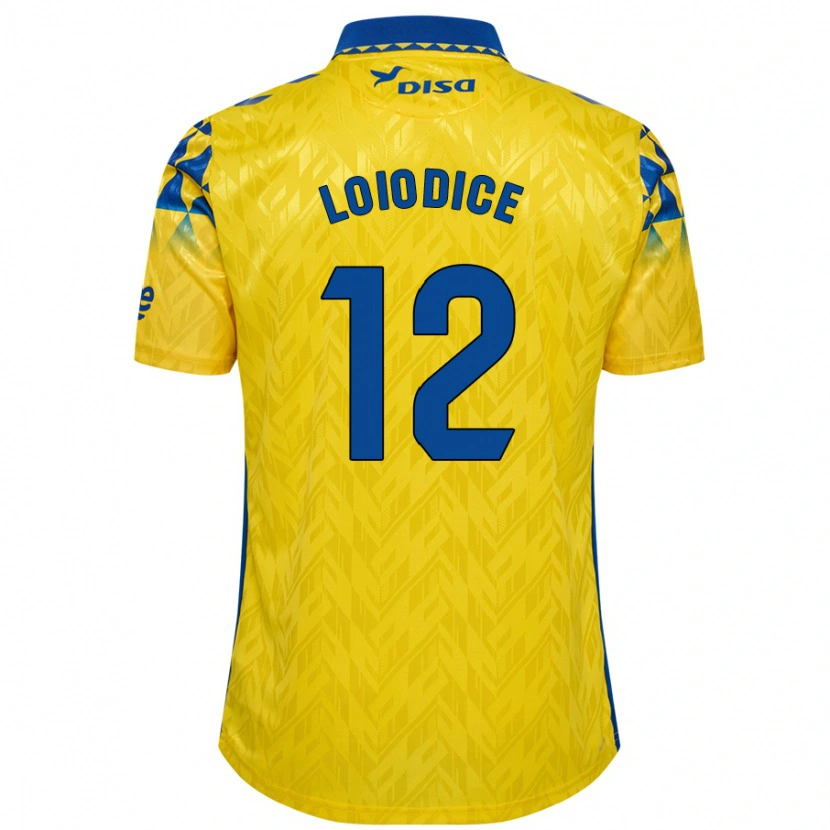 Danxen Men Enzo Loiodice #12 Yellow Blue Home Jersey 2024/25 T-Shirt
