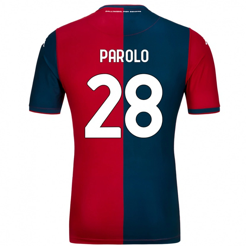 Danxen Men Lucrezia Parolo #28 Red Dark Blue Home Jersey 2024/25 T-Shirt