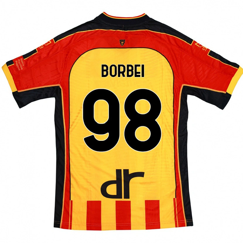 Danxen Men Alexandru Borbei #98 Yellow Red Home Jersey 2024/25 T-Shirt