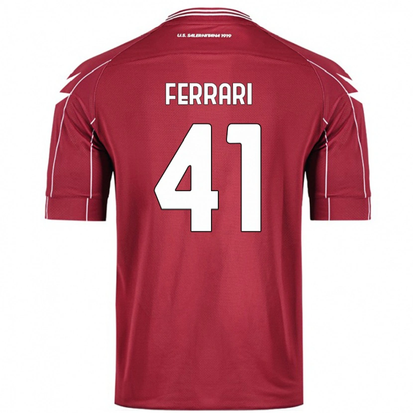 Danxen Men Tommaso Ferrari #41 Burgundy Home Jersey 2024/25 T-Shirt