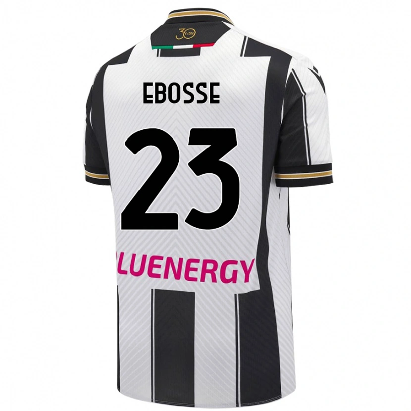 Danxen Men Enzo Ebosse #23 White Black Home Jersey 2024/25 T-Shirt