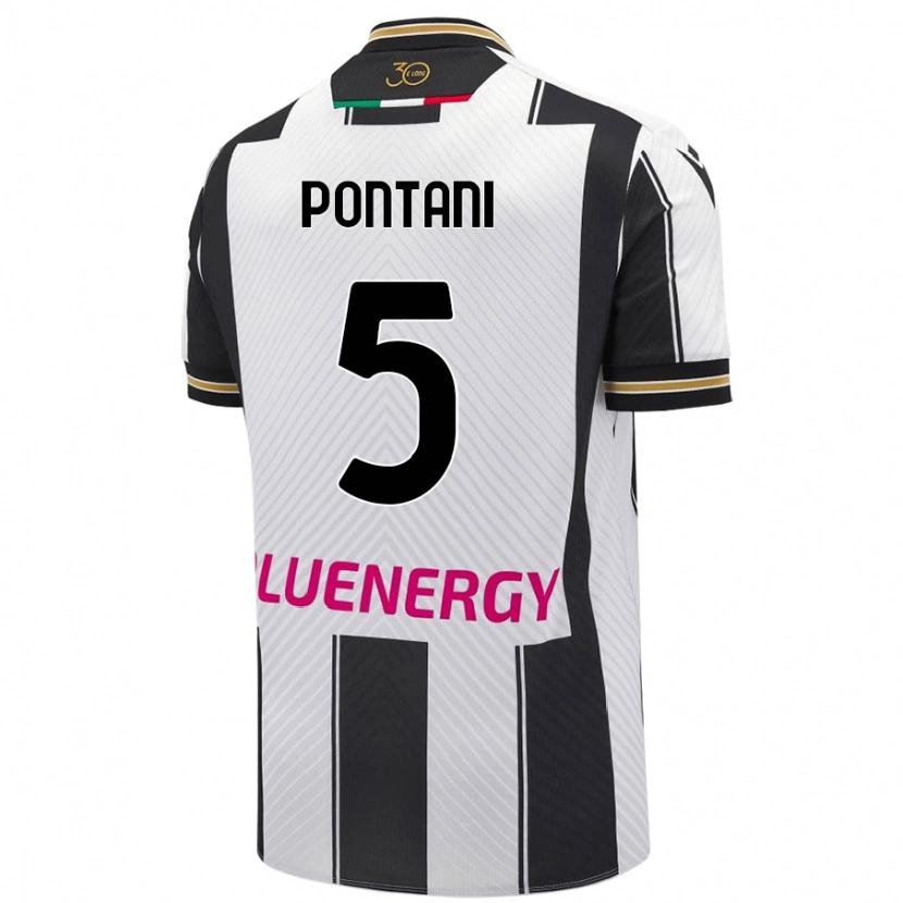 Danxen Men Leonardo Pontani #5 White Black Home Jersey 2024/25 T-Shirt