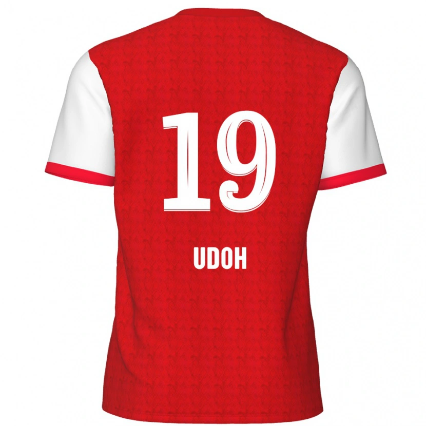 Danxen Men Victor Udoh #19 Red White Home Jersey 2024/25 T-Shirt
