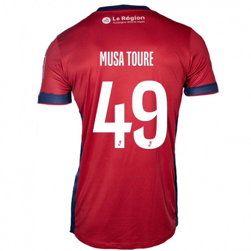 Danxen Men Musa Toure #49 Light Burgundy Home Jersey 2024/25 T-Shirt